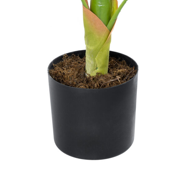 GloboStar® Artificial Garden BLOOD BANANA PLANT 20944 – Διακοσμητικό Φυτό Αιματόφυλλη Μπανανιά Φ70 x Υ90cm