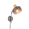 Φωτιστικό Τοίχου Trio Lighting   E14 Νίκελ Αντικέ Μεταλλικό    209500167