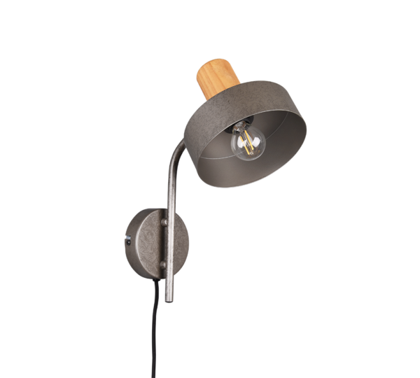 Φωτιστικό Τοίχου Trio Lighting   E14 Νίκελ Αντικέ Μεταλλικό    209500167