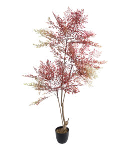 GloboStar® Artificial Garden RED NANDINA PLANT 20966 Διακοσμητικό Φυτό Κόκκινη Ναντίνα Φ66 x Υ150cm