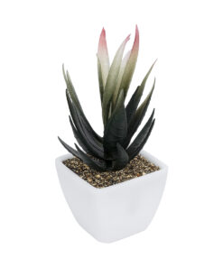 GloboStar® Artificial Garden SUCCULENT ALOE POTTED PLANT 20974 Διακοσμητικό Φυτό Αλόης Φ7 x Υ14cm