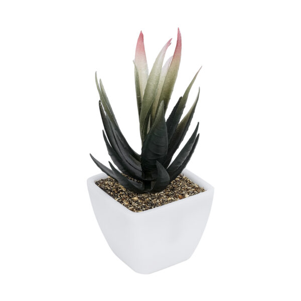 GloboStar® Artificial Garden SUCCULENT ALOE POTTED PLANT 20974 Διακοσμητικό Φυτό Αλόης Φ7 x Υ14cm