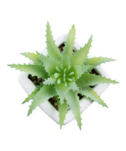 GloboStar® Artificial Garden SUCCULENT ALOE LOTUS PLANT 20976 Διακοσμητικό Φυτό Παχύφυτο Λωτός Αλόης Φ8 x Υ8cm