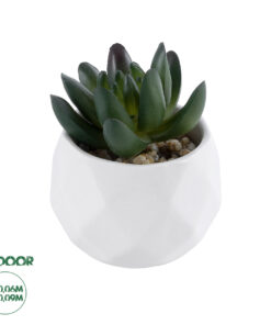 GloboStar® Artificial Garden SUCCULENT CRASSULA 20979 Διακοσμητικό Φυτό Παχύφυτο Κράσουλα Υ9cm