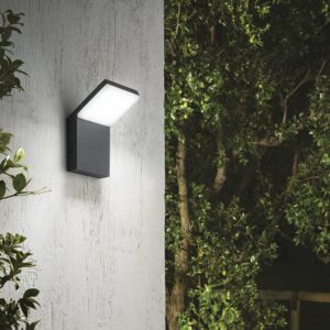 IDEAL LUX Επιτοίχιο Φωτιστικό STYLE LED 9W 3000K IP54 Γκρι Χρώματος – 322650