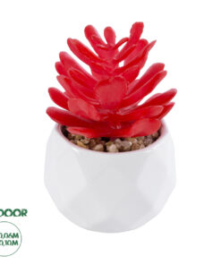 GloboStar® Artificial Garden SUCCULENT CRASSULA 20985 Διακοσμητικό Φυτό Παχύφυτο Κράσουλα Υ10cm