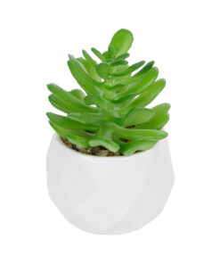 GloboStar® Artificial Garden SUCCULENT CRASSULA POTTED PLANT 20986 Διακοσμητικό Φυτό Κρασούλα Φ6 x Υ10cm