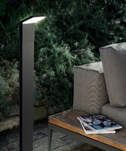 IDEAL LUX Κολωνάκι Κήπου STYLE LED 9W 4000K IP54 Ανθρακί Χρώματος – 209906