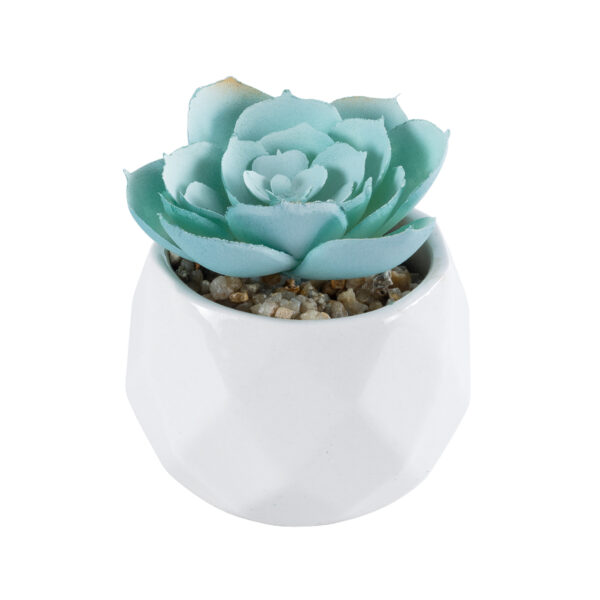 GloboStar® Artificial Garden SUCCULENT ECHEVERIA 20996 Διακοσμητικό Φυτό Παχύφυτο Εχεβέρια Υ7cm