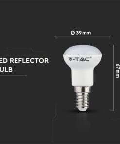 LED Λάμπα E14 R39 3W V-TAC Samsung Chip Φυσικό Λευκό 4000K – 211