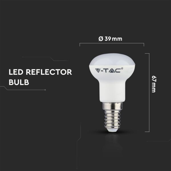 LED Λάμπα E14 R39 3W V-TAC Samsung Chip Φυσικό Λευκό 4000K – 211