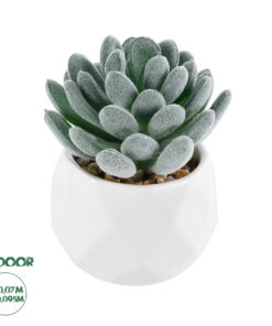 GloboStar® Artificial Garden SUCCULENT SEDEVERIA 21001 Διακοσμητικό Φυτό Παχύφυτο Σεντεβέρια Υ9.5cm