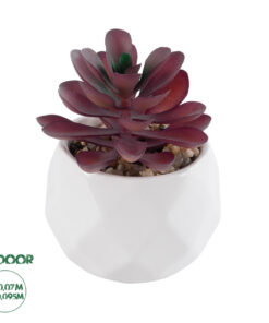 GloboStar® Artificial Garden SUCCULENT CRASSULA 21004 Διακοσμητικό Φυτό Παχύφυτο Κράσουλα Υ9.5cm