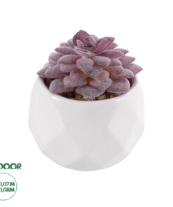 GloboStar® Artificial Garden SUCCULENT SEDEVERIA 21005 Διακοσμητικό Φυτό Παχύφυτο Σεντεβέρια Υ8cm