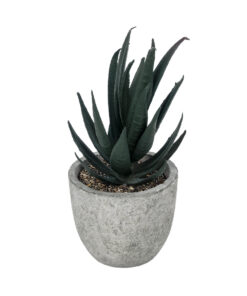 GloboStar® Artificial Garden SUCCULENT ALOE POTTED PLANT 21007 Διακοσμητικό Φυτό Αλόη Φ7 x Υ14cm