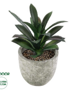 GloboStar® Artificial Garden SUCCULENT ALOE 21011 Διακοσμητικό Φυτό Παχύφυτο Αλόη Υ13cm