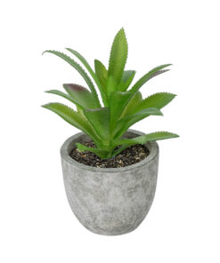 GloboStar® Artificial Garden SUCCULENT ALOE POTTED PLANT 21012 Διακοσμητικό Φυτό Αλόη Φ9 x Υ13cm