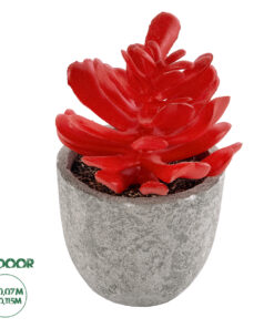 GloboStar® Artificial Garden SUCCULENT CRASSULA 21013 Διακοσμητικό Φυτό Παχύφυτο Κράσουλα Υ11.5cm