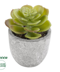 GloboStar® Artificial Garden SUCCULENT SEDEVERIA 21021 Διακοσμητικό Φυτό Παχύφυτο Σεντεβέρια Υ8.5cm