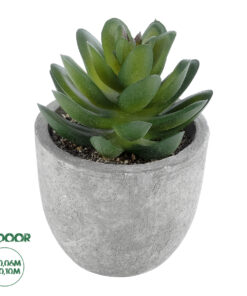 GloboStar® Artificial Garden SUCCULENT SEDEVERIA 21023 Διακοσμητικό Φυτό Παχύφυτο Σεντεβέρια Υ10cm