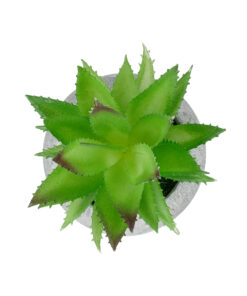 GloboStar® Artificial Garden SUCCULENT ALOE POTTED PLANT 21037 Διακοσμητικό Φυτό Αλόη Φ10 x Υ15cm