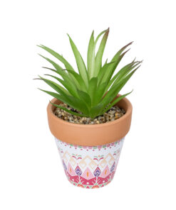 GloboStar® Artificial Garden AIR PLANT NEOPHYTUM POTTED PLANT 21043 Διακοσμητικό Φυτό Νεόφυτο Φ12 x Υ15cm