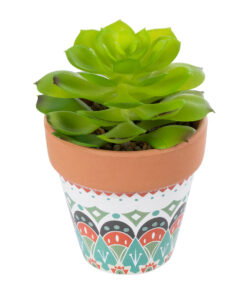 GloboStar® Artificial Garden SUCCULENT ECHEVERIA 21049 Διακοσμητικό Φυτό Παχύφυτο Εχεβέρια Υ14cm
