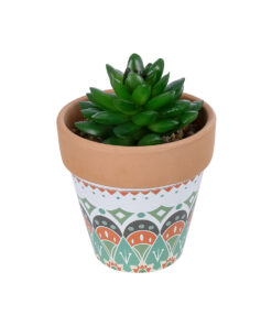 GloboStar® Artificial Garden SUCCULENT SANSEVIERIA POTTED PLANT 21051 Διακοσμητικό Φυτό Σανσεβιέρια Φ8x Υ14cm