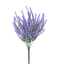 GloboStar® Artificial Garden LAVENDER BRANCH 21062 Διακοσμητικό Κλαδί Λεβάντας σετ 2 τεμάχια Φ15 x Υ30cm