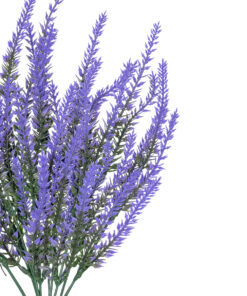 GloboStar® Artificial Garden LAVENDER BRANCH 21062 Διακοσμητικό Κλαδί Λεβάντας σετ 2 τεμάχια Φ15 x Υ30cm