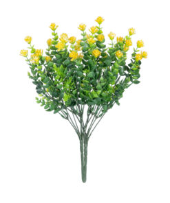 GloboStar® Artificial Garden BUTTERCUP BRANCH 21063 Διακοσμητικό Κλαδί Ρανούγκουλο σετ 2 τεμάχια Φ20 x Υ30cm