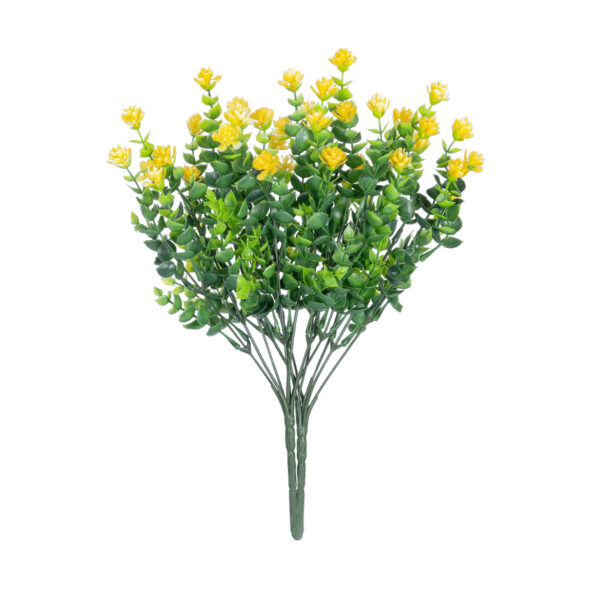 GloboStar® Artificial Garden  BUTTERCUP BRANCH 21063 Διακοσμητικό Κλαδί Ρανούγκουλο σετ 2 τεμάχια Φ20 x Υ30cm