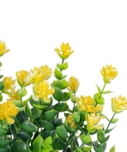 GloboStar® Artificial Garden BUTTERCUP BRANCH 21063 Διακοσμητικό Κλαδί Ρανούγκουλο σετ 2 τεμάχια Φ20 x Υ30cm