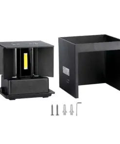 LED Φωτιστικό Τοίχου 5W Up-Down V-TAC Μαύρο Αδιάβροχο IP65 Φυσικό 4000K – 217087