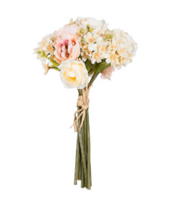 GloboStar® Artificial Garden PEONY FLOWER BOUQUET 21087 Τεχνητό Διακοσμητικό Μπουκέτο Παιώνιας Y30cm