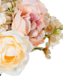 GloboStar® Artificial Garden PEONY FLOWER BOUQUET 21087 Τεχνητό Διακοσμητικό Μπουκέτο Παιώνιας Y30cm