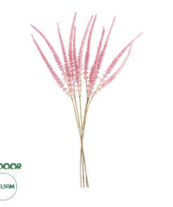 GloboStar® Artificial Garden PALE PINK SAGE BOUQUET 21090 Τεχνητό Διακοσμητικό Μπουκέτο Στάχι Απαλό Ροζ Y50cm