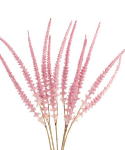 GloboStar® Artificial Garden PALE PINK SAGE BOUQUET 21090 Τεχνητό Διακοσμητικό Μπουκέτο Στάχι Απαλό Ροζ Y50cm