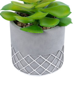 GloboStar® Artificial Garden SUCCULENT SEDEVERIA 21095 Διακοσμητικό Φυτό Παχύφυτο Σεντεβέρια Υ17cm