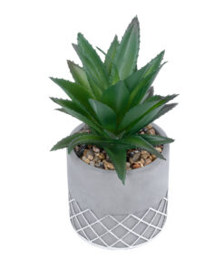 GloboStar® Artificial Garden SUCCULENT ALOE 21096 Διακοσμητικό Φυτό Παχύφυτο Αλόη Υ17cm