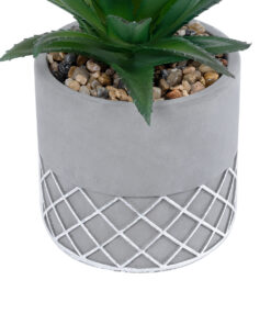 GloboStar® Artificial Garden SUCCULENT ALOE 21096 Διακοσμητικό Φυτό Παχύφυτο Αλόη Υ17cm