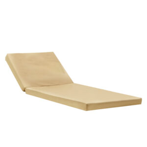 Lounger sunbed Sadie pakoworld fabric beige 65x185x7cm 211-000016
