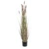 GloboStar® Artificial Garden BROWN LAGURUS 21101 Διακοσμητικό Φυτό Καφέ Λαγοουρά Υ140cm