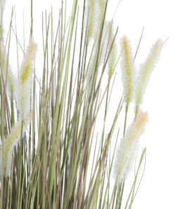 GloboStar® Artificial Garden BEIGE LAGURUS 21104 Διακοσμητικό Φυτό Μπεζ Λαγοουρά Υ180cm