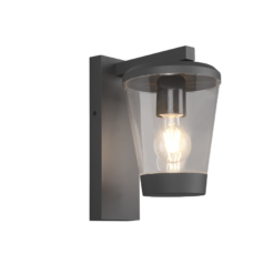 Φωτιστικό Τοίχου Trio Lighting E27 Ανθρακί Χυτό Αλουμίνιο IP44 – 211060142