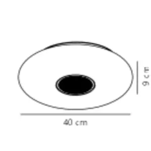 Nordlux Djay Smart Color Φωτιστικό Οροφής Λευκό LED 2200lm Πλαστικό/Μεταλλικό – 2110886101