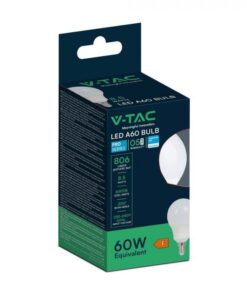 LED Λάμπα E14 A60 V-TAC Samsung Chip 8.5W 2000lm Θερμό 3000K – 21114