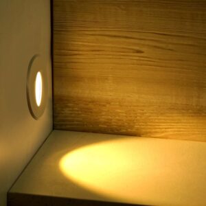 LED Spot Χωνευτό για Σκαλοπάτια 3W V-TAC Λευκό Στρογγυλό Χωνευτό Φυσικό 4000K – 211208