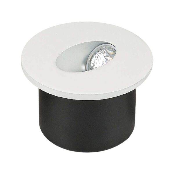 LED Spot Χωνευτό για Σκαλοπάτια 3W V-TAC Λευκό Στρογγυλό Χωνευτό Φυσικό 4000K – 211208