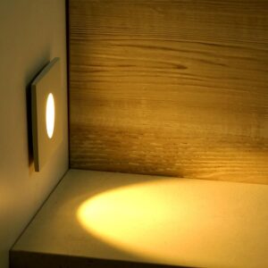 LED SPOT Χωνευτό για Σκαλοπάτια 3W V-TAC Λευκό Τετράγωνο Χωνευτό Θερμό  3000K – 211209